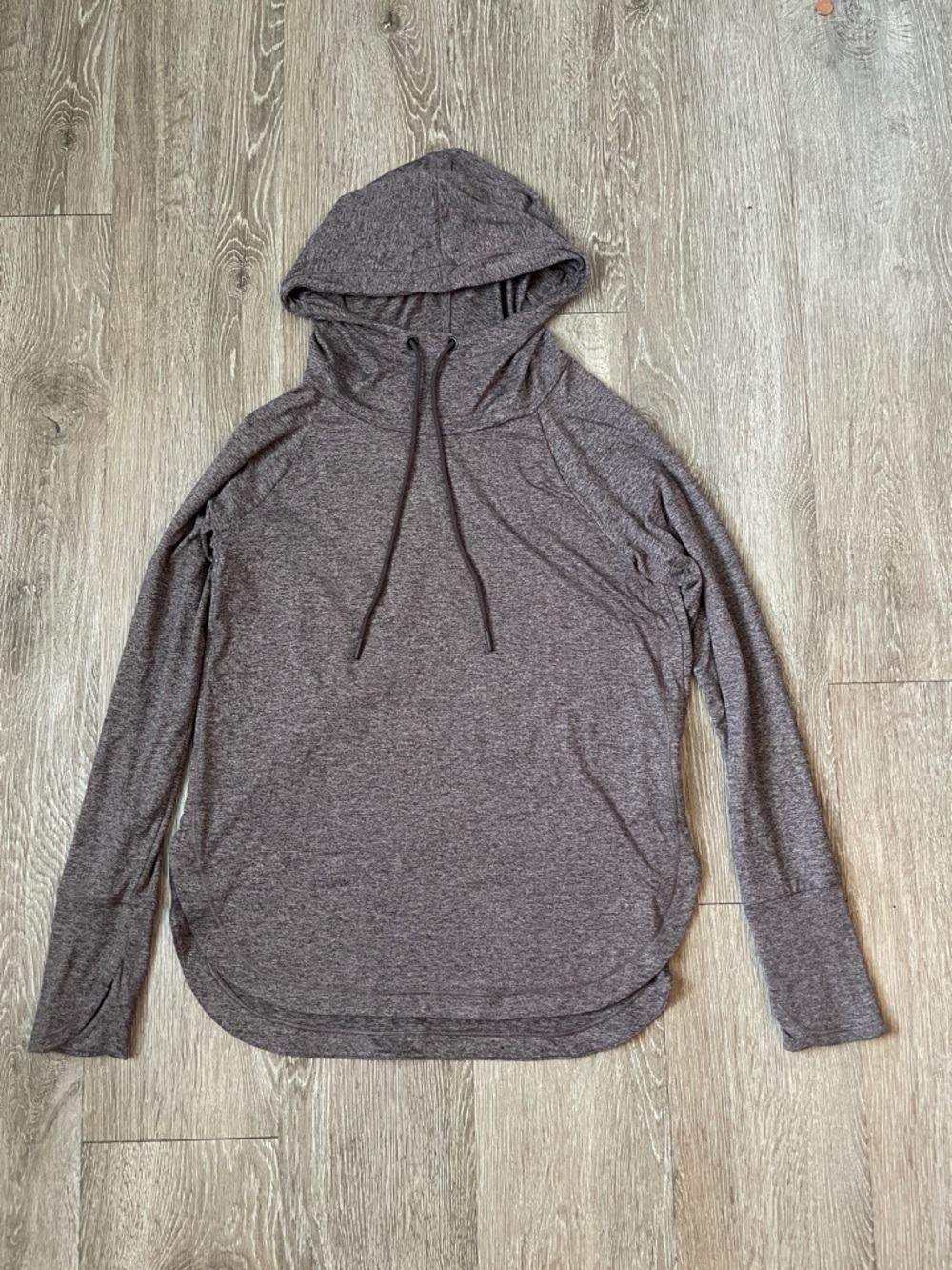 Athleta Uptempo Hoodie in heather purple  size small Running workout athletic